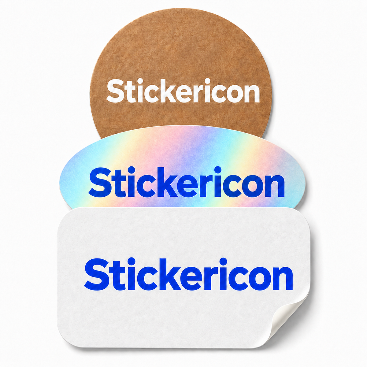 Waterproof custom sticker material options for logos and personalized designs